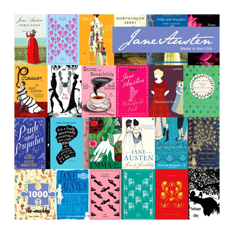 Re-marks Jane Austen Literary Jigsaw Puzzle, 1000 Piece Puzzle for All Ages - Image 1